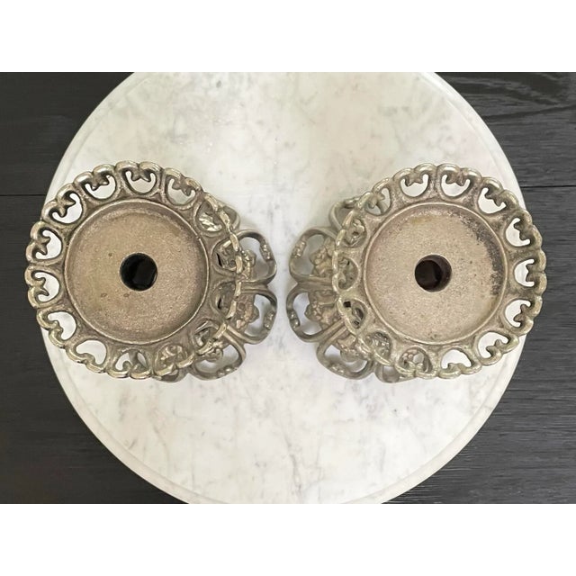 Gray James Mont Style Vintage Japanese Candle Holders - A Pair For Sale - Image 8 of 9