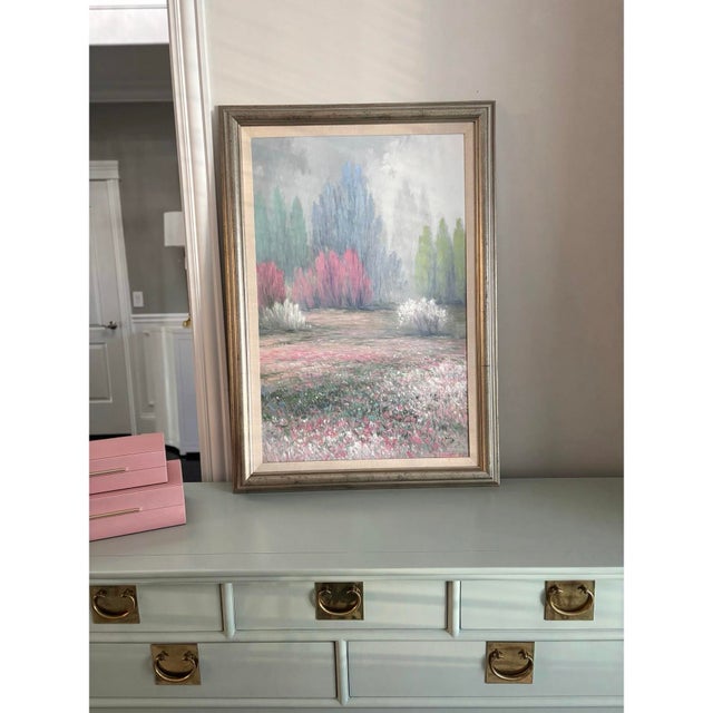 Late 20th Century Landscape DI Rosario Oil Painting For Sale In Chicago - Image 6 of 8