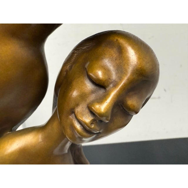 Black Don Panec Lovers Attachment Sculpture, Signed + Numbered Edition 3 of 50 For Sale - Image 8 of 12