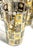 1960s Culver 22k Gold Highball Glasses W/ Caddy – Set of 8 – MCM Barware, Black & Gold Geometric For Sale - Image 9 of 12
