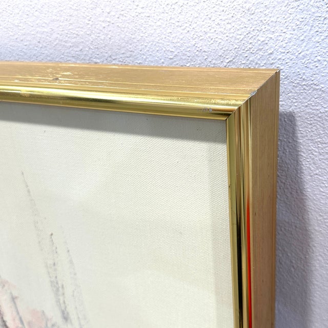 Textile Oversized Original Oil on Canvas Painting "Afternoon Harmony" by Kerry Hallam, Signed For Sale - Image 7 of 8