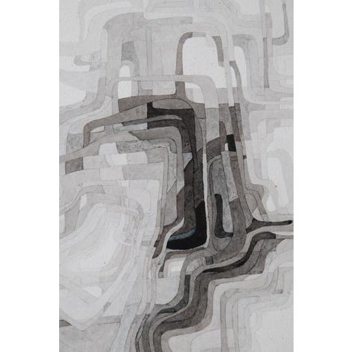 Joan Claret, Abstract Compositions, Watercolours, Set of 3 For Sale - Image 4 of 11