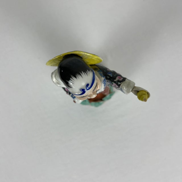 Ceramic 1920s Famille Rose Immortal Figurine For Sale - Image 7 of 8