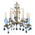 1960s Mid-Century Modern Spanish Brass Chandelier - 10 Lights For Sale