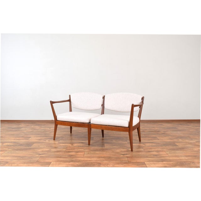 This sofa model "Kaminstolen" was designed in the 1950s by a couple of Norwegian designers Fredrik Kayser & Adolf Relling...