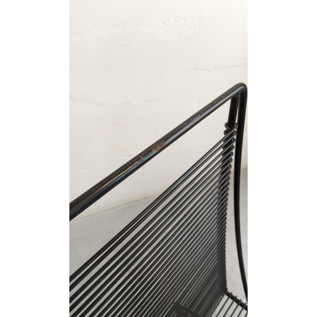 Metal Vintage Cantilever Chair in Black by Till Behrens for Schlubach, 1980s For Sale - Image 7 of 13
