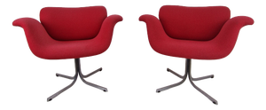 Model 543 Big Tulip Easy Chairs by Pierre Paulin for Artifort, 1960s, Set of 2