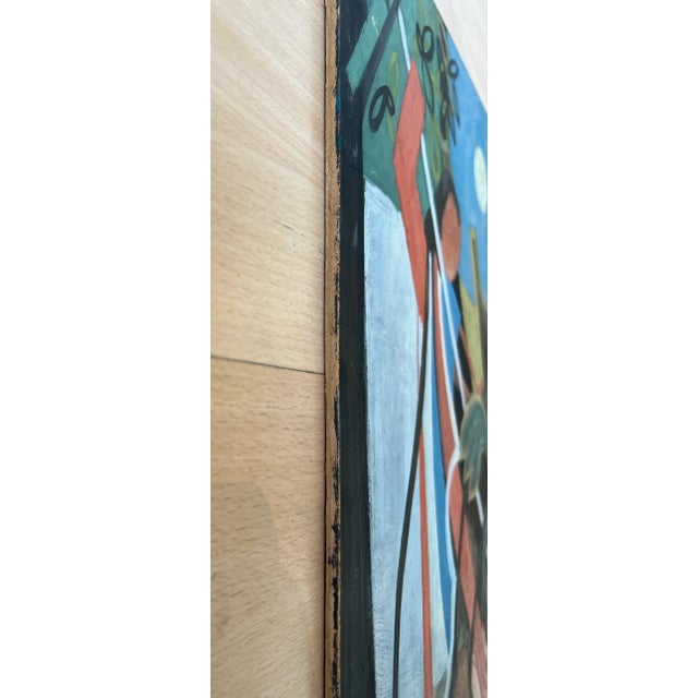 Xavier Albert Fiala, Saint Michel terrassant le Dragon, Oil on Wood For Sale - Image 7 of 9