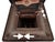 Antique French Art Nouveau Brown Majolica and Enameled Cast Iron Fireplace Tower Stove with Floral Reliefs, 1920s For Sale - Image 12 of 14