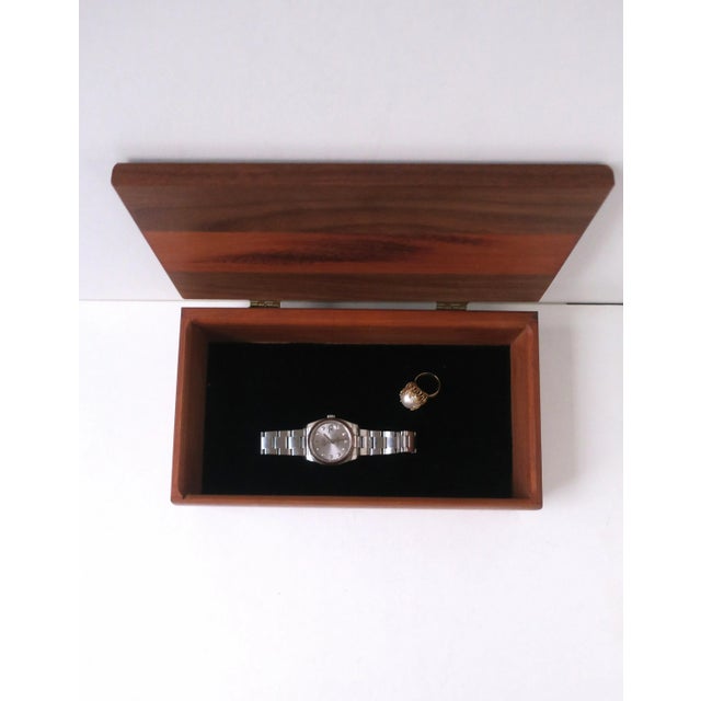 Late 20th Century Wood Jewelry Box, Late-20th Century For Sale - Image 5 of 9