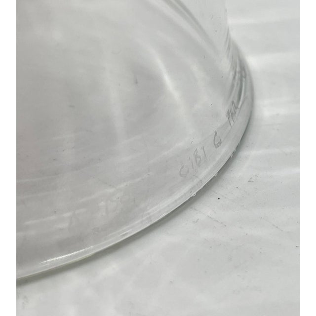 Transparent Aldo Cibic for Paola C Pims Signed Italian Blown Glass Bottle Vase For Sale - Image 8 of 13