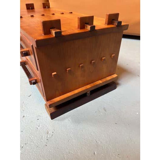Phillip Lloyd Powell Birdie Miller Jewelry Box, Mahogany & Walnut, Modern Design, USA For Sale - Image 4 of 16