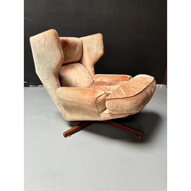 Edward Wormley for Dunbar Lounge Chair and Ottoman model 6142 For Sale - Image 10 of 12