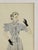 Berthe Duquaine, Robe Ecossaise, 1950s, Pencil Sketch on Paper, Framed For Sale - Image 4 of 18