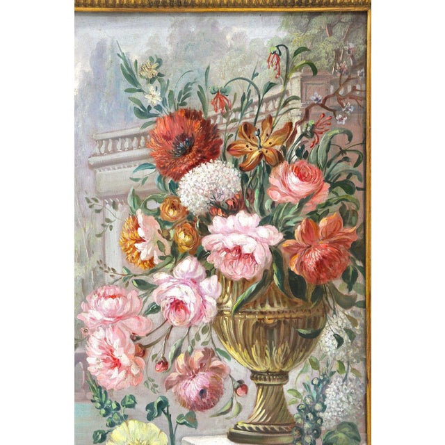 Vittorio Landi, Floral Still Lifes, Oil Paintings, 1990, Framed, Set of 2 For Sale - Image 14 of 18