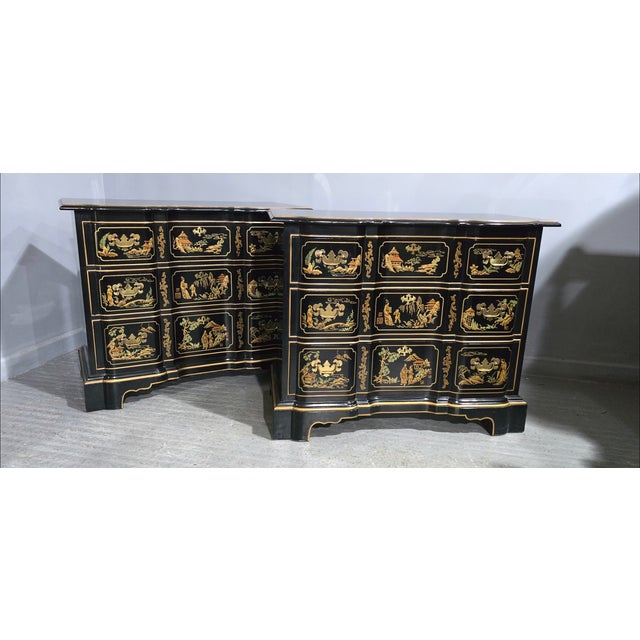 Chinoiserie Chests of Drawers, 1960, Set of 2 For Sale - Image 12 of 14