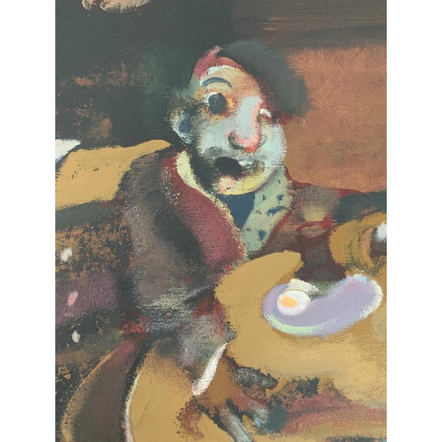 Pawel Lasik, Around the Table, Oil on Canvas, in Flawless conditions. Designed 1980 to 1989