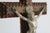 Rare Antique French Tramp Art Standing Crucifix, Hand Carved Folk Art For Sale - Image 13 of 15