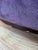 Luxury Purple Velvet Swivel Barrel Accent Chair For Sale - Image 4 of 4