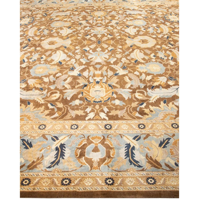 Solo Rugs Mogul, One-of-a-Kind Hand-Knotted Area Rug - Brown, 10' 3" x 13' 9" For Sale - Image 4 of 8