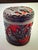 Antique Chinese Carved Cinnabar Lacquer Trinket Jewelry Floral Black and Red 4” For Sale - Image 4 of 12