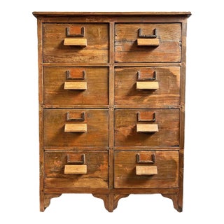 Vintage Indian Salvaged Wood Tool Chest For Sale