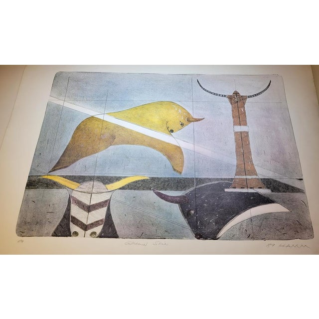 Jack HAMM (1916-1996) Untitled, 1989 Original lithograph Justified EA (artist proof). Signed lower right by the artist....