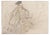 Samurai Playing Flute - Mixed Media by Matsumura Keibun School - 1800 19th Century For Sale