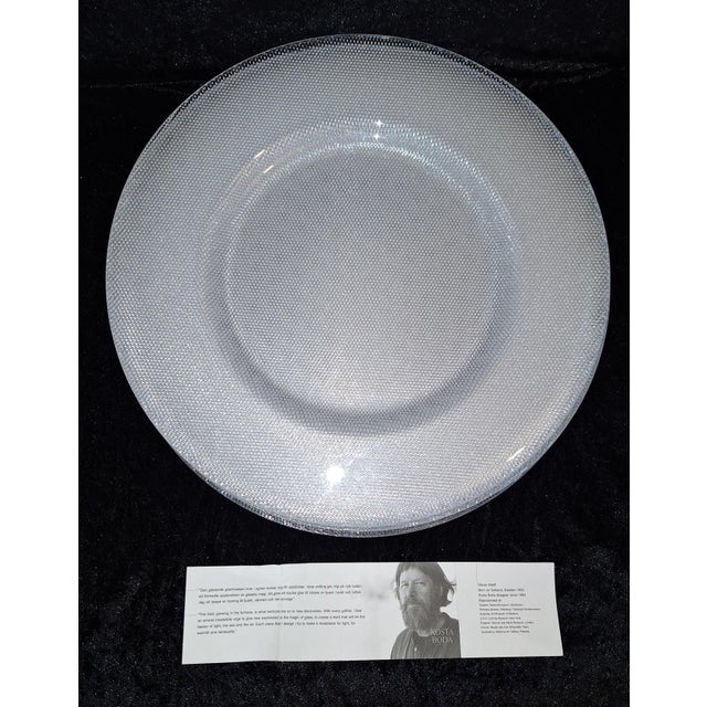 Limelight Crystal Serving Plates by Göran Warff for Kosta Boda, 1980s, Set of 6 For Sale - Image 6 of 8