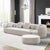 Beige Pasargad Home Amalfi Sectional 4 Pieces Sofa Set, Beige For Sale - Image 8 of 10