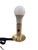 Mid 20th Century Colonial Style Iron Floor Lamp With Mustard Punch Tin Shade For Sale - Image 4 of 10