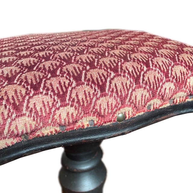 Victorian Late 1800s Victorian Piano Stool With Cast Iron Feet For Sale - Image 3 of 7