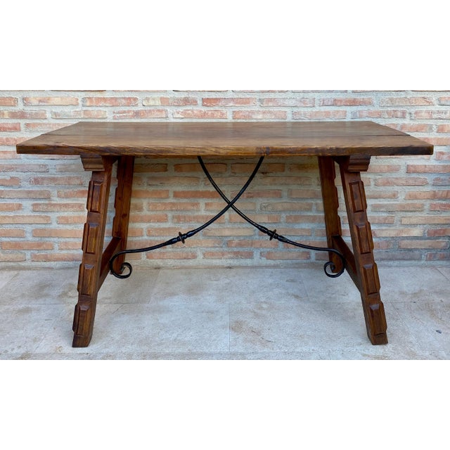 Antique Spanish Oak Work Table, 1800s For Sale - Image 17 of 18