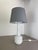 Modern Modernist White Satin Glass Table Light Base from Doria Lights, Germany, 1970s For Sale - Image 3 of 15