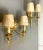 Italian Neoclassical Gilt Brass Wall Lights by Sciolari, 1960s, Set of 2 For Sale - Image 6 of 17