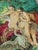 Gold French Screen-Printed Tapestry with Leda and the Swan Motif in the style of Aubusson, 1970s For Sale - Image 8 of 18