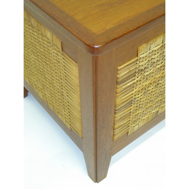 Danish Modern Teak & Cane Blanket Chest Chairish
