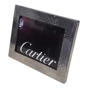 Vintage Cartier Hammer Pewter Picture Frame