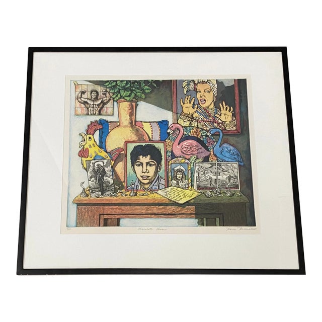 Xavier Viramontes "Chocolate Kisses" Studio Proof Pencil Signed Color Etching For Sale