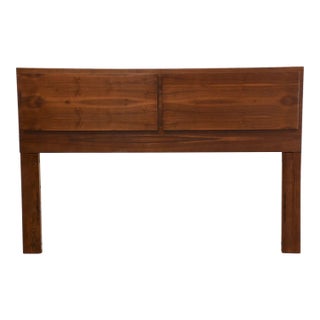 Refinished Walnut Queen Headboard For Sale