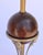Brown Vintage Roger Abbey Art Deco Wood Globe & Figural Table Lamp For Sale - Image 8 of 11