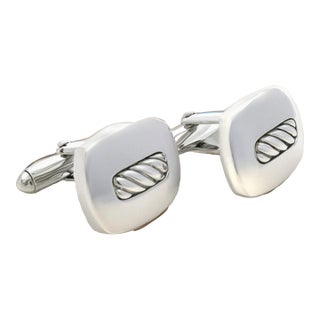 1990s David Yurman Authentic Estate Cufflinks Silver, A Pair For Sale