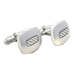 1990s David Yurman Authentic Estate Cufflinks Silver, A Pair