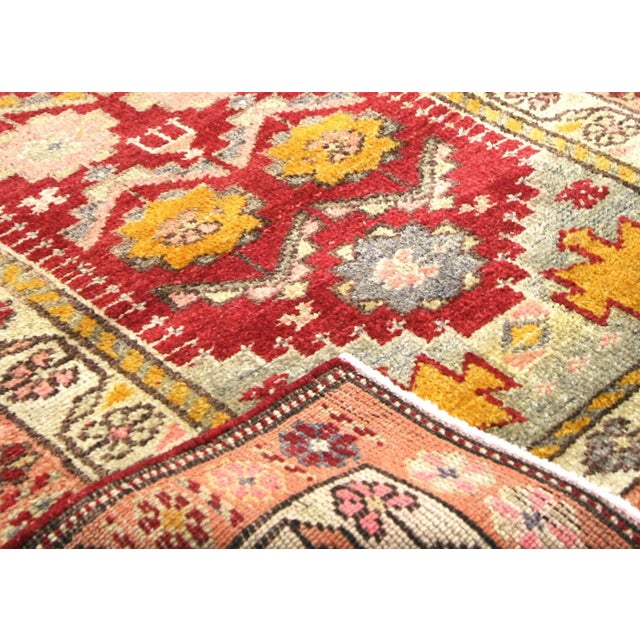 1960s Turkish Oushak Runner For Sale - Image 4 of 7
