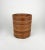 Italian Rattan and Bamboo Round Basket Plant Holder Vase, 1960s For Sale - Image 4 of 14
