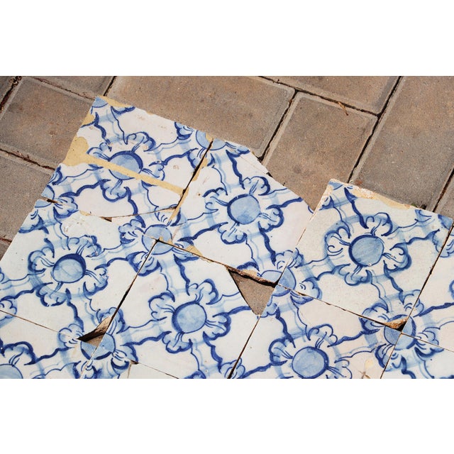 Circa: 18th Century. Country: Portugal. Material: Earthenware, Tin-glazed pottery. Item condition: Some tiles with...