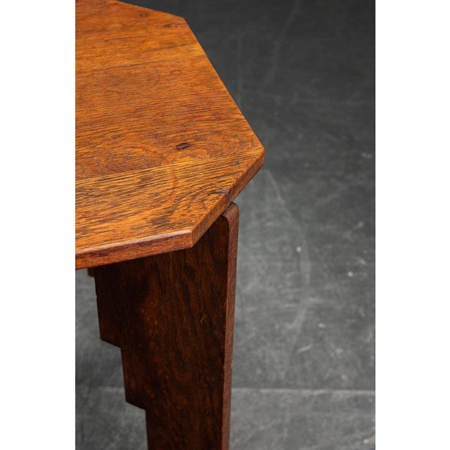 Vintage Amsterdam School Side Table, 1920s For Sale - Image 4 of 11