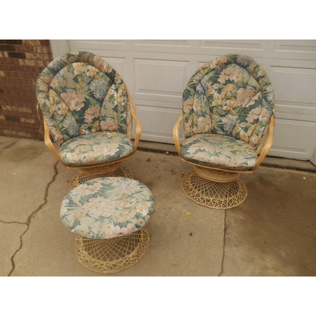 Russell Woodard Spun Fiberglass Patio Set Chairish