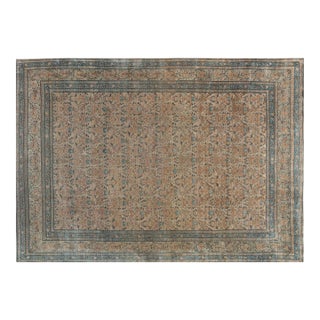 Authentic 1900s Persian Kirman Handmade Wool Carpet For Sale