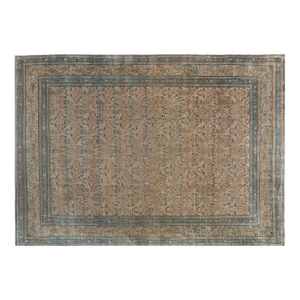 Authentic 1900s Persian Kirman Handmade Wool Carpet